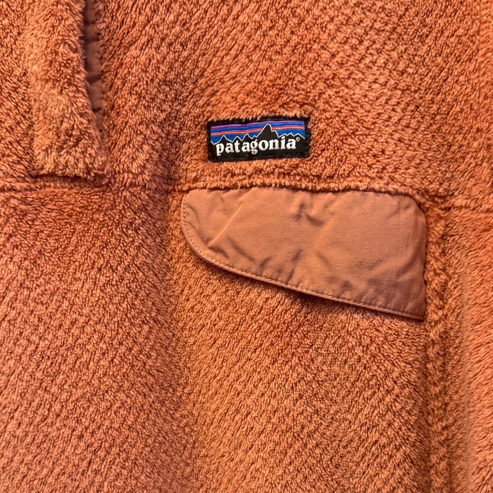 Patagonia Warm Dark Peach Polartec Quarter-Zip Fleece - Picture 4 of 7